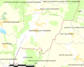 Poziția localității Saint-Seine-sur-Vingeanne