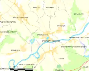 Poziția localității Saint-Usage