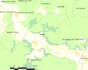 Poziția localității Vanvey
