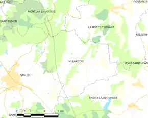 Poziția localității Villargoix