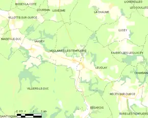 Poziția localității Voulaines-les-Templiers
