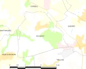 Poziția localității Aucaleuc