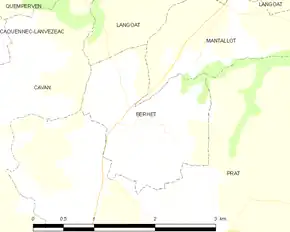 Poziția localității Berhet