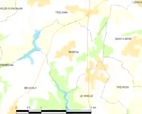 Poziția localității Bobital