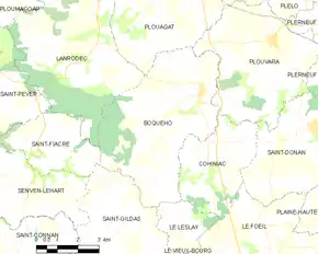 Poziția localității Boqueho