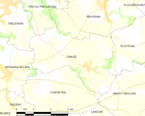 Poziția localității Camlez