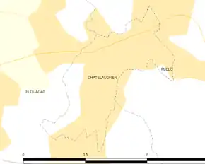 Poziția localității Châtelaudren