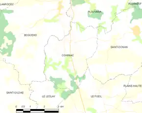Poziția localității Cohiniac