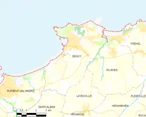 Poziția localității Erquy