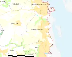 Poziția localității Étables-sur-Mer