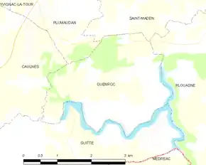 Poziția localității Guenroc