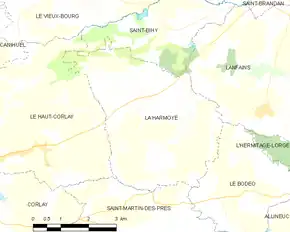 Poziția localității La Harmoye