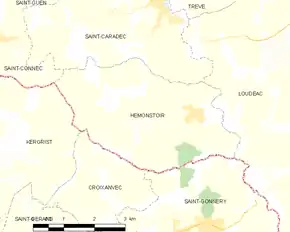 Poziția localității Hémonstoir