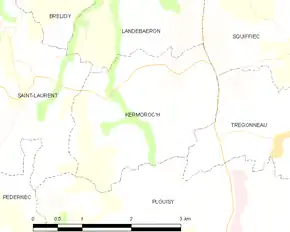 Poziția localității Kermoroc'h