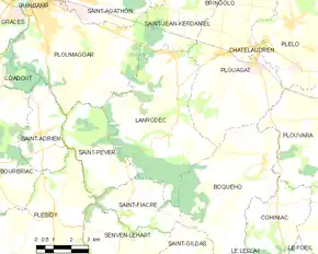 Poziția localității Lanrodec