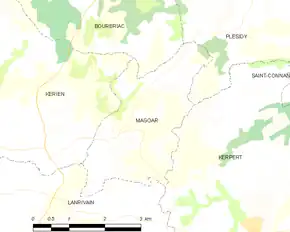 Poziția localității Magoar