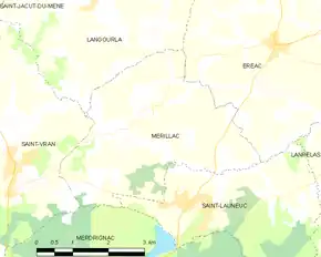Poziția localității Mérillac