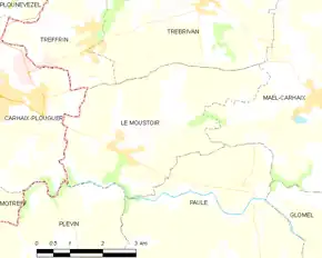 Poziția localității Le Moustoir