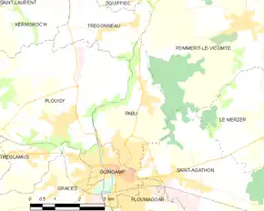 Poziția localității Pabu