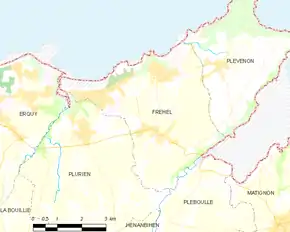 Poziția localității Fréhel
