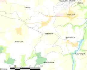 Poziția localității Plerneuf