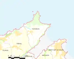 Poziția localității Plévenon