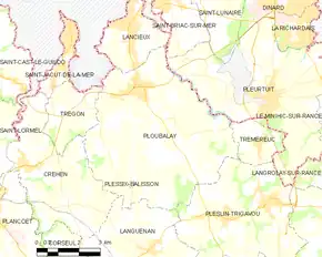 Poziția localității Ploubalay