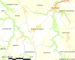 Poziția localității Plouëc-du-Trieux