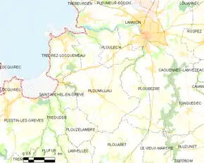 Poziția localității Ploumilliau