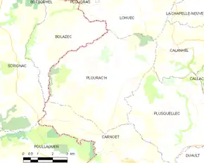 Poziția localității Plourac'h