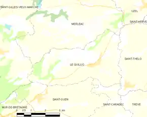 Poziția localității Le Quillio