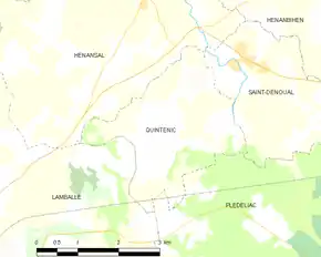 Poziția localității Quintenic