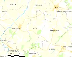 Poziția localității Ruca