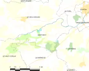 Poziția localității Saint-Bihy