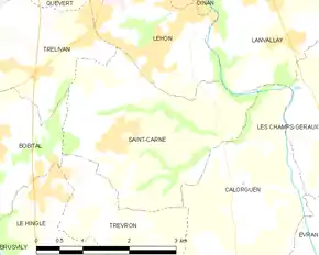 Poziția localității Saint-Carné