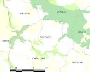 Poziția localității Saint-Fiacre