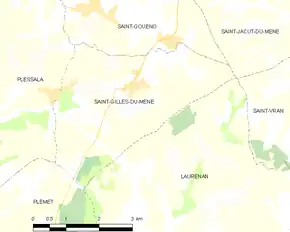 Poziția localității Saint-Gilles-du-Mené