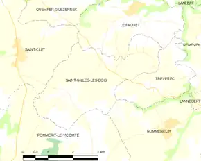 Poziția localității Saint-Gilles-les-Bois