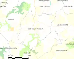Poziția localității Saint-Gilles-Pligeaux