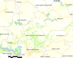 Poziția localității Saint-Gilles-Vieux-Marché