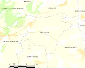 Poziția localității Saint-Guen