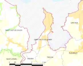 Poziția localității Saint-Jacut-de-la-Mer