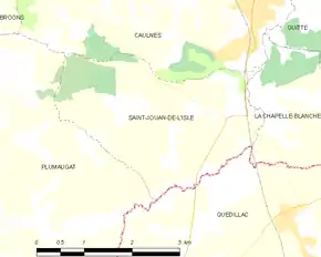 Poziția localității Saint-Jouan-de-l'Isle
