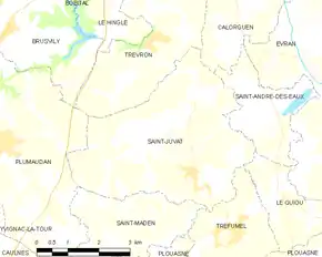 Poziția localității Saint-Juvat