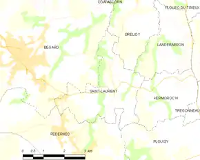 Poziția localității Saint-Laurent