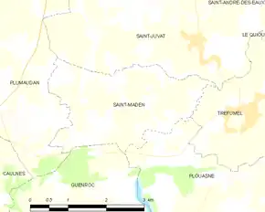 Poziția localității Saint-Maden