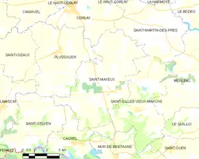 Poziția localității Saint-Mayeux