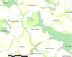 Poziția localității Saint-Péver