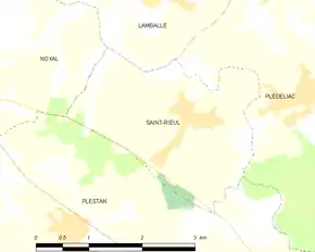 Poziția localității Saint-Rieul