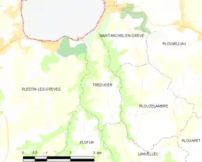 Poziția localității Tréduder